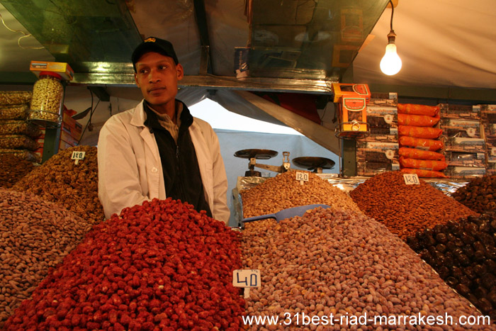 Photos of Dried Fruits Stand nº 26 Djemaa el-Fna Square in Marrakech