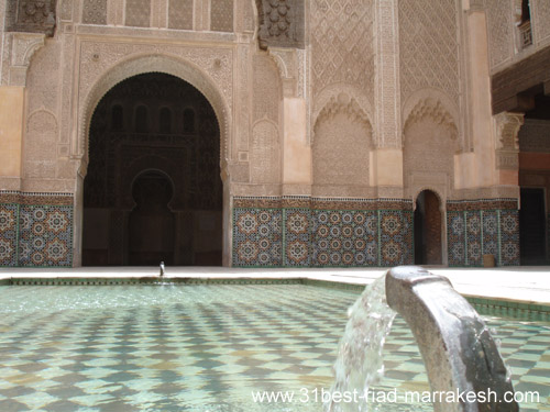 Photos of Ben Youssef Madrassa, Marrakech Islamic college from 14th Century in Marrakech