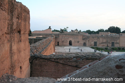 Photos of Palace el-Badi from 1578 Saadian king Ahmad al-Mansur in Marrakech